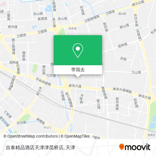 吉泰精品酒店天津津昆桥店地图