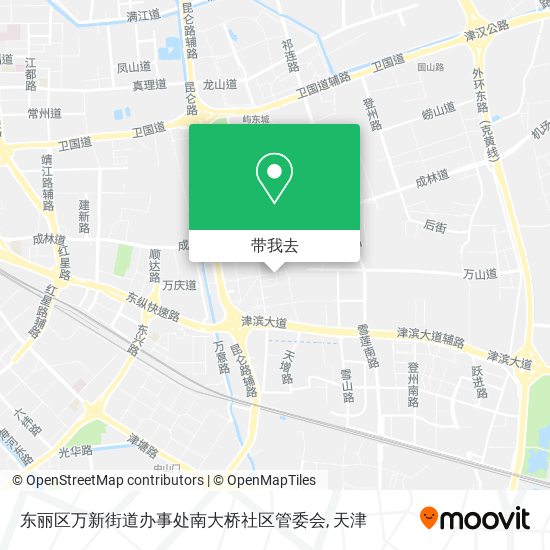 东丽区万新街道办事处南大桥社区管委会地图
