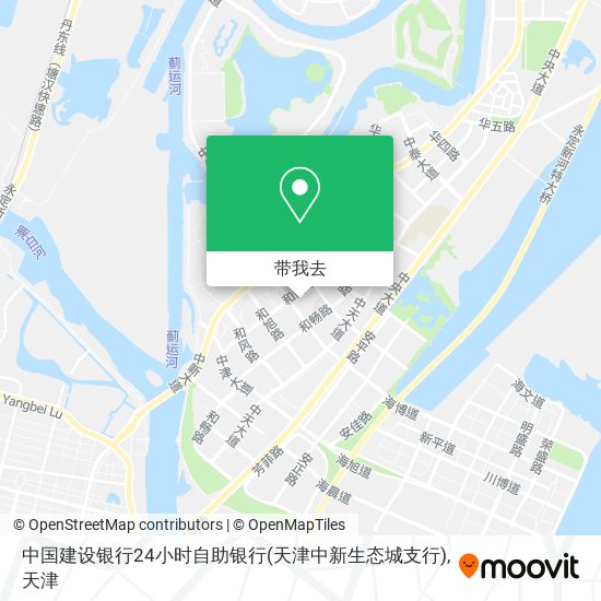 中国建设银行24小时自助银行(天津中新生态城支行)地图