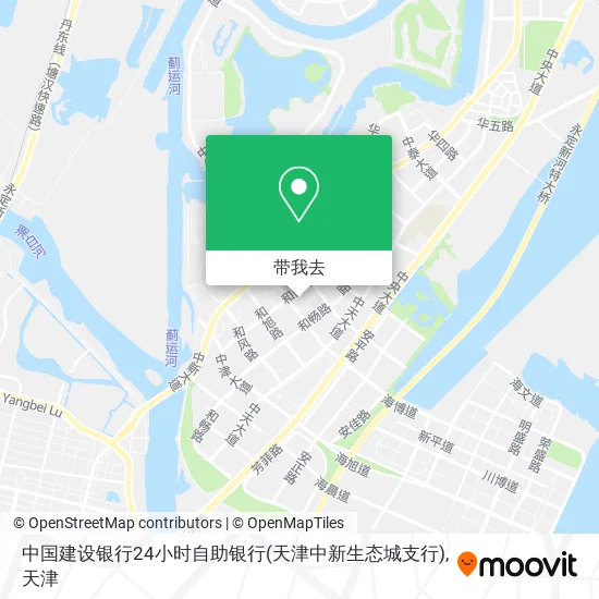 中国建设银行24小时自助银行(天津中新生态城支行)地图