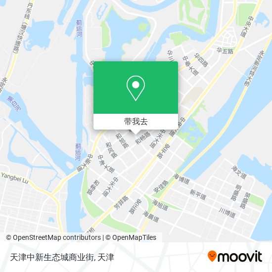 天津中新生态城商业街地图
