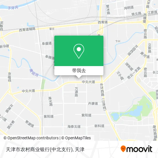 天津市农村商业银行(中北支行)地图