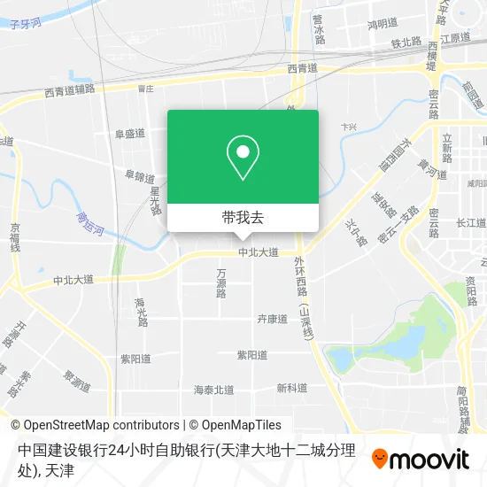 中国建设银行24小时自助银行(天津大地十二城分理处)地图
