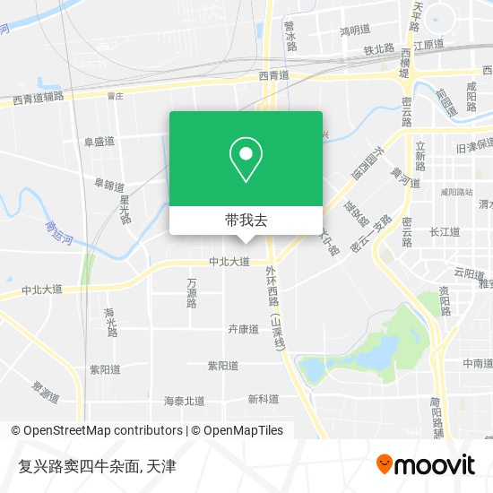 复兴路窦四牛杂面地图