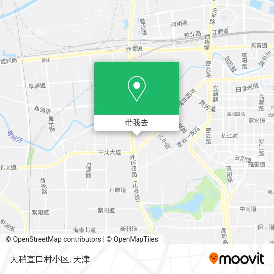 大稍直口村小区地图