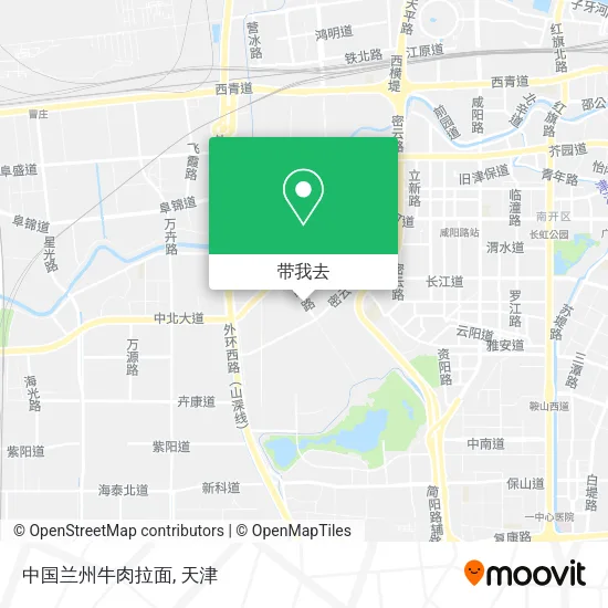 中国兰州牛肉拉面地图