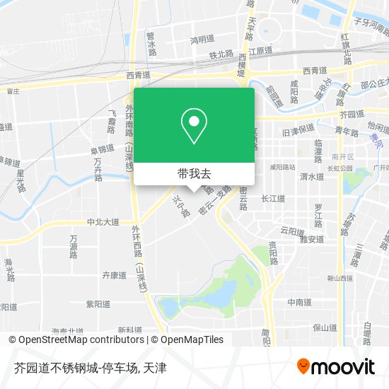 芥园道不锈钢城-停车场地图