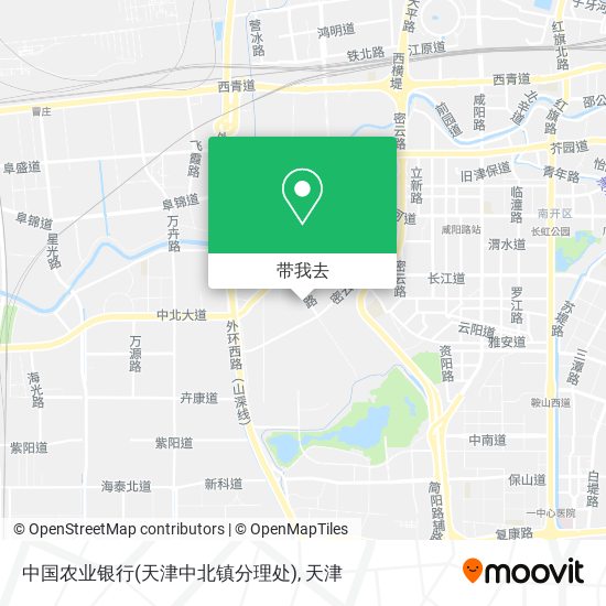 中国农业银行(天津中北镇分理处)地图