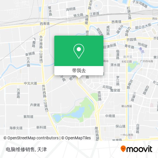 电脑维修销售地图