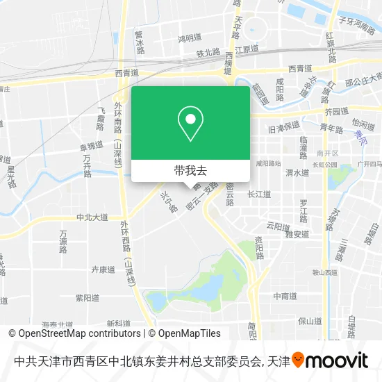 中共天津市西青区中北镇东姜井村总支部委员会地图