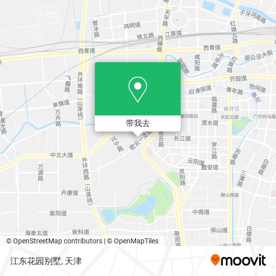 江东花园别墅地图
