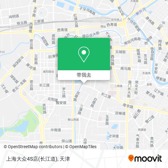 上海大众4S店(长江道)地图