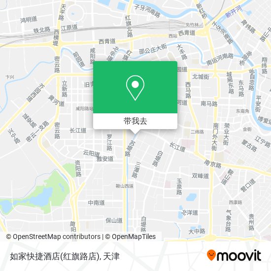 如家快捷酒店(红旗路店)地图