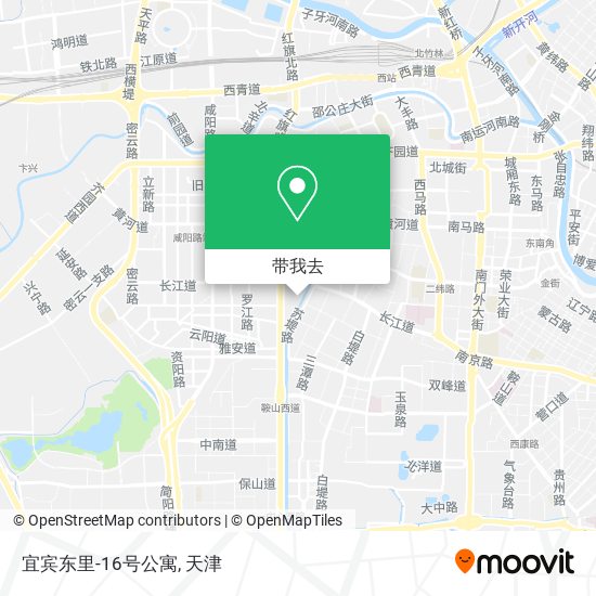 宜宾东里-16号公寓地图