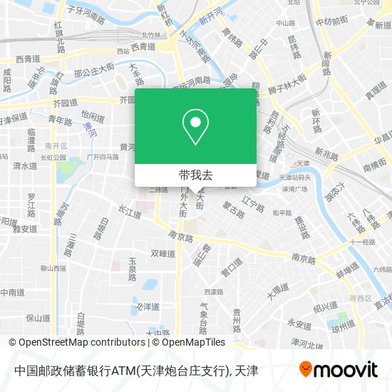 中国邮政储蓄银行ATM(天津炮台庄支行)地图