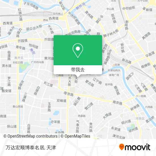 万达宏顺博泰名居地图