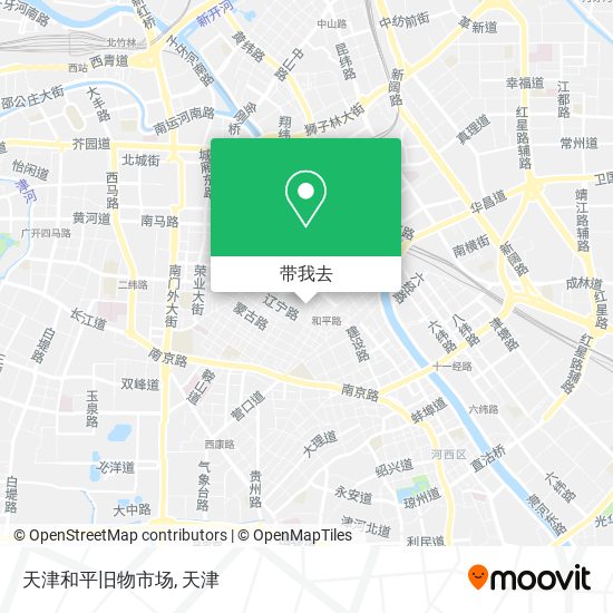 天津和平旧物市场地图