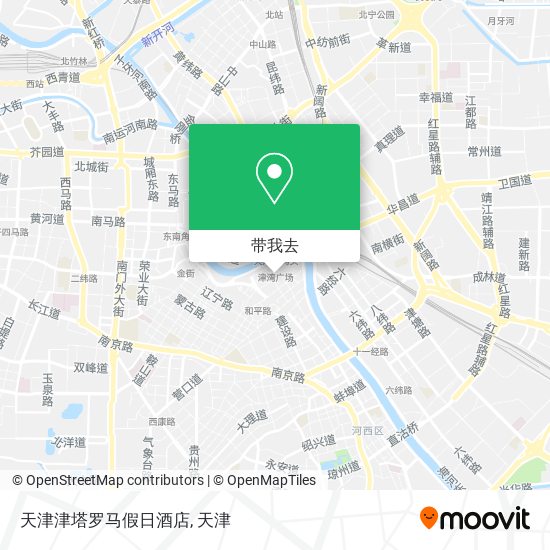 天津津塔罗马假日酒店地图