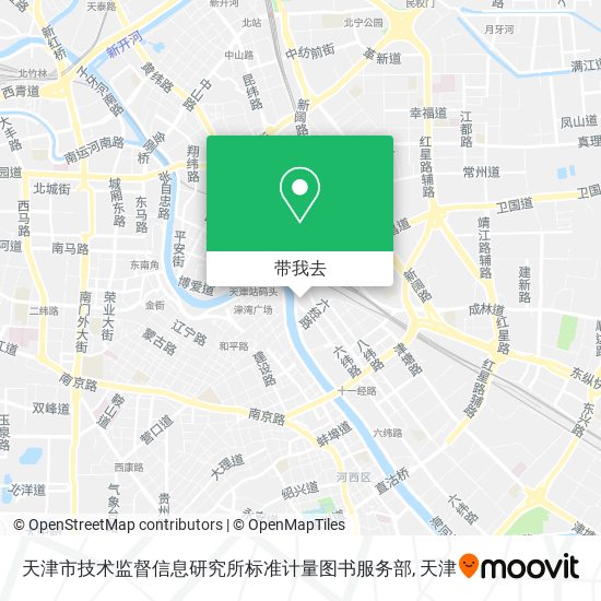 天津市技术监督信息研究所标准计量图书服务部地图
