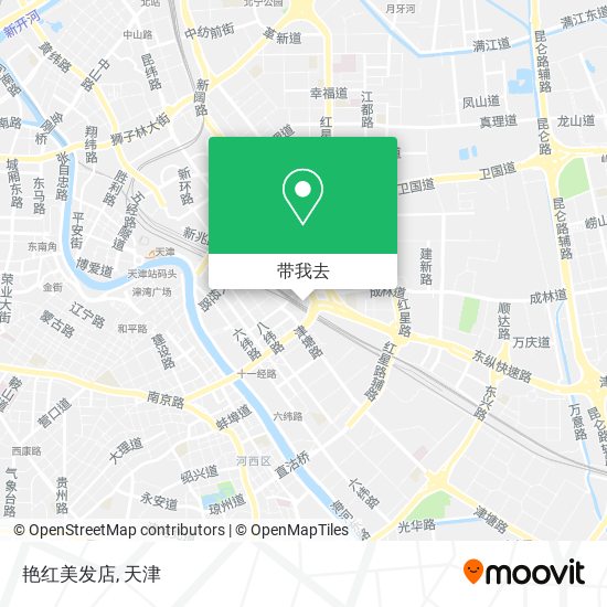 艳红美发店地图