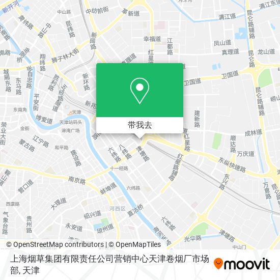 上海烟草集团有限责任公司营销中心天津卷烟厂市场部地图