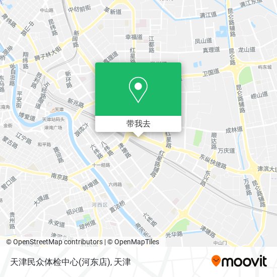天津民众体检中心(河东店)地图