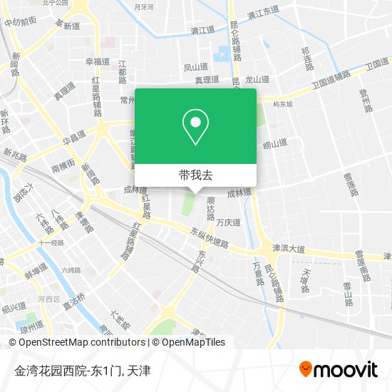 金湾花园西院-东1门地图