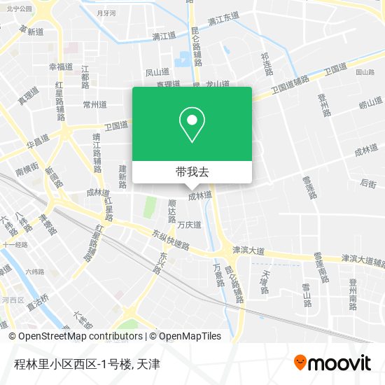 程林里小区西区-1号楼地图