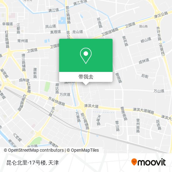 昆仑北里-17号楼地图