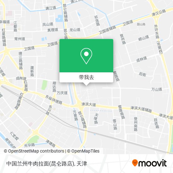 中国兰州牛肉拉面(昆仑路店)地图