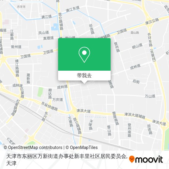天津市东丽区万新街道办事处新丰里社区居民委员会地图