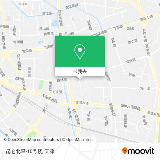昆仑北里-10号楼地图
