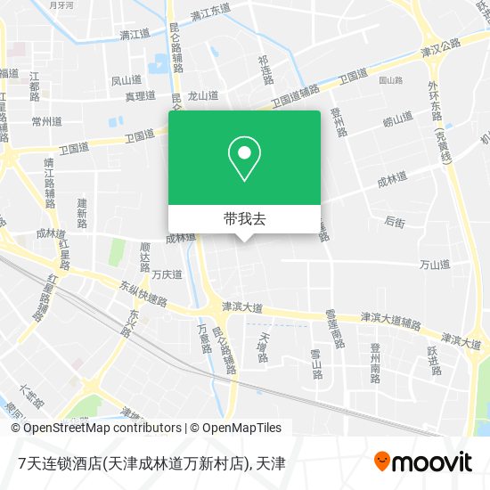 7天连锁酒店(天津成林道万新村店)地图