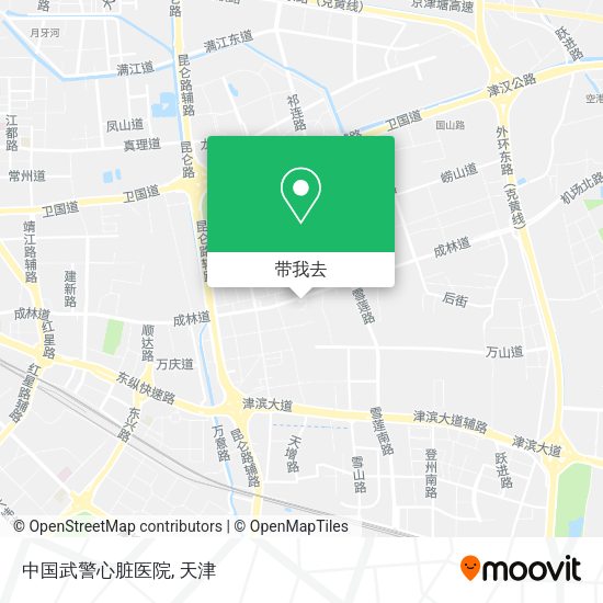 中国武警心脏医院地图
