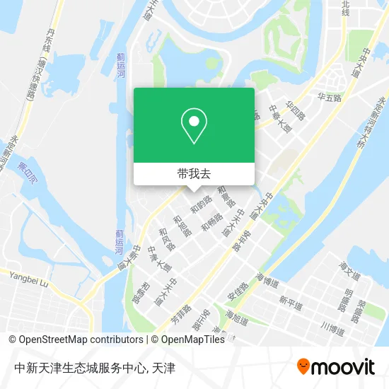 中新天津生态城服务中心地图