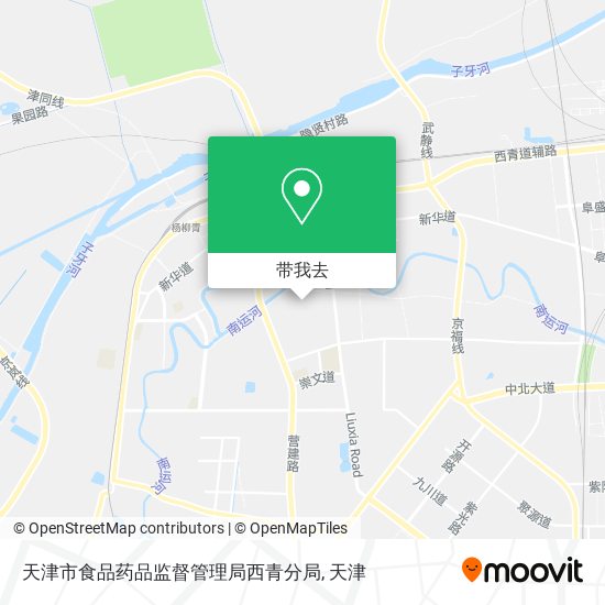 天津市食品药品监督管理局西青分局地图