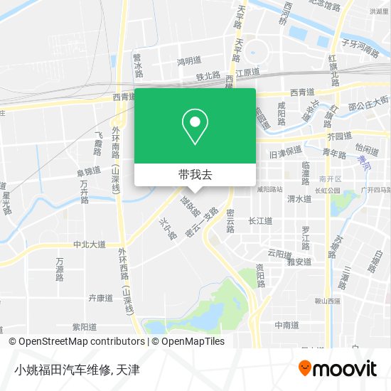 小姚福田汽车维修地图