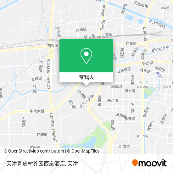 天津青皮树芥园西道酒店地图
