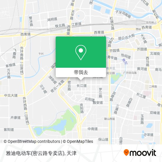 雅迪电动车(密云路专卖店)地图