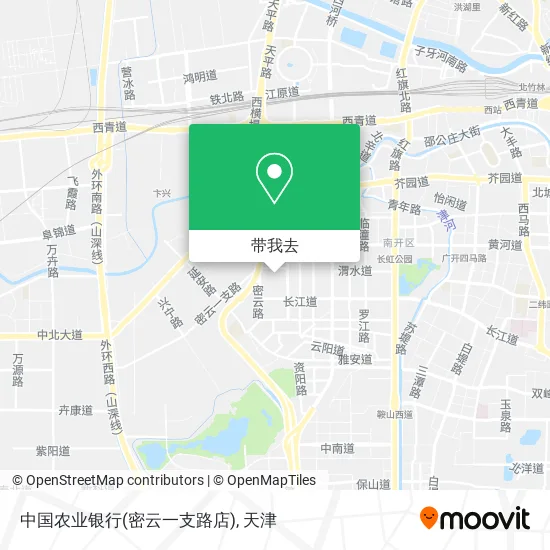 中国农业银行(密云一支路店)地图