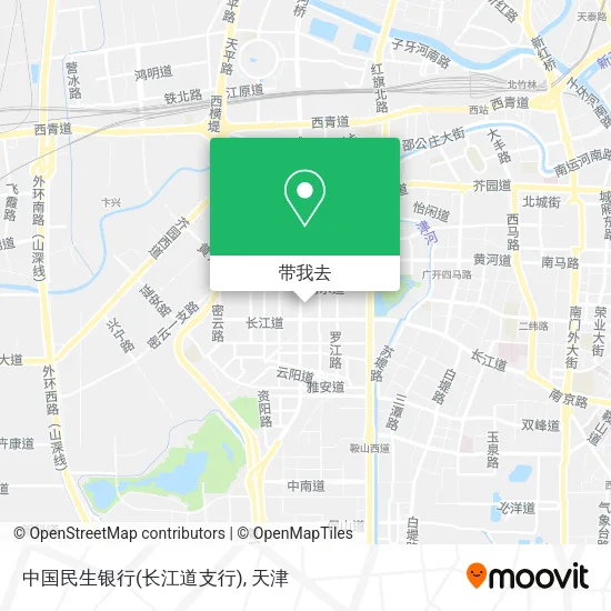 中国民生银行(长江道支行)地图