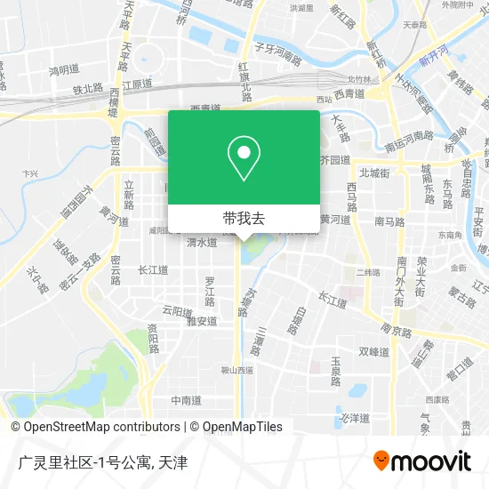 广灵里社区-1号公寓地图