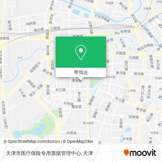 天津市医疗保险专用票据管理中心地图