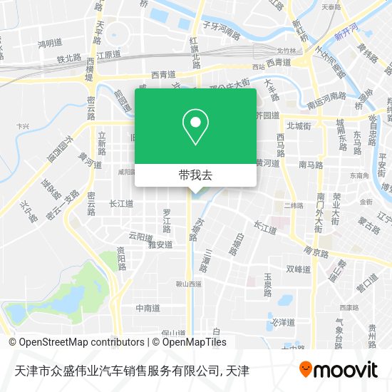 天津市众盛伟业汽车销售服务有限公司地图