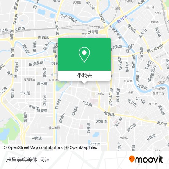 雅呈美容美体地图