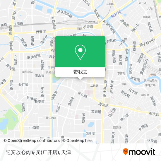 迎宾放心肉专卖(广开店)地图