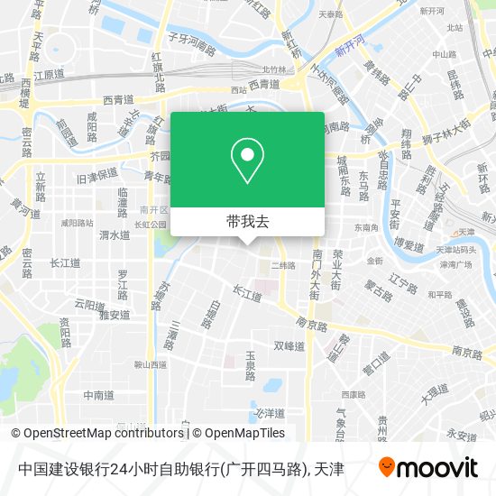 中国建设银行24小时自助银行(广开四马路)地图
