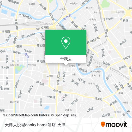 天津大悦城cooky home酒店地图