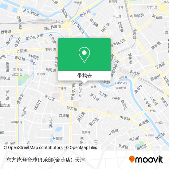 东方统领台球俱乐部(金茂店)地图