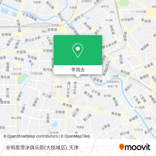 全明星滑冰俱乐部(大悦城店)地图